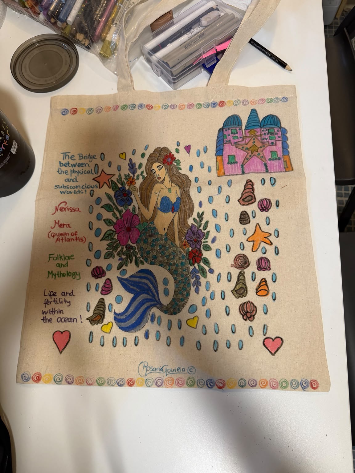 Nerissa’s Enchanted Ocean, painted by Rosaria